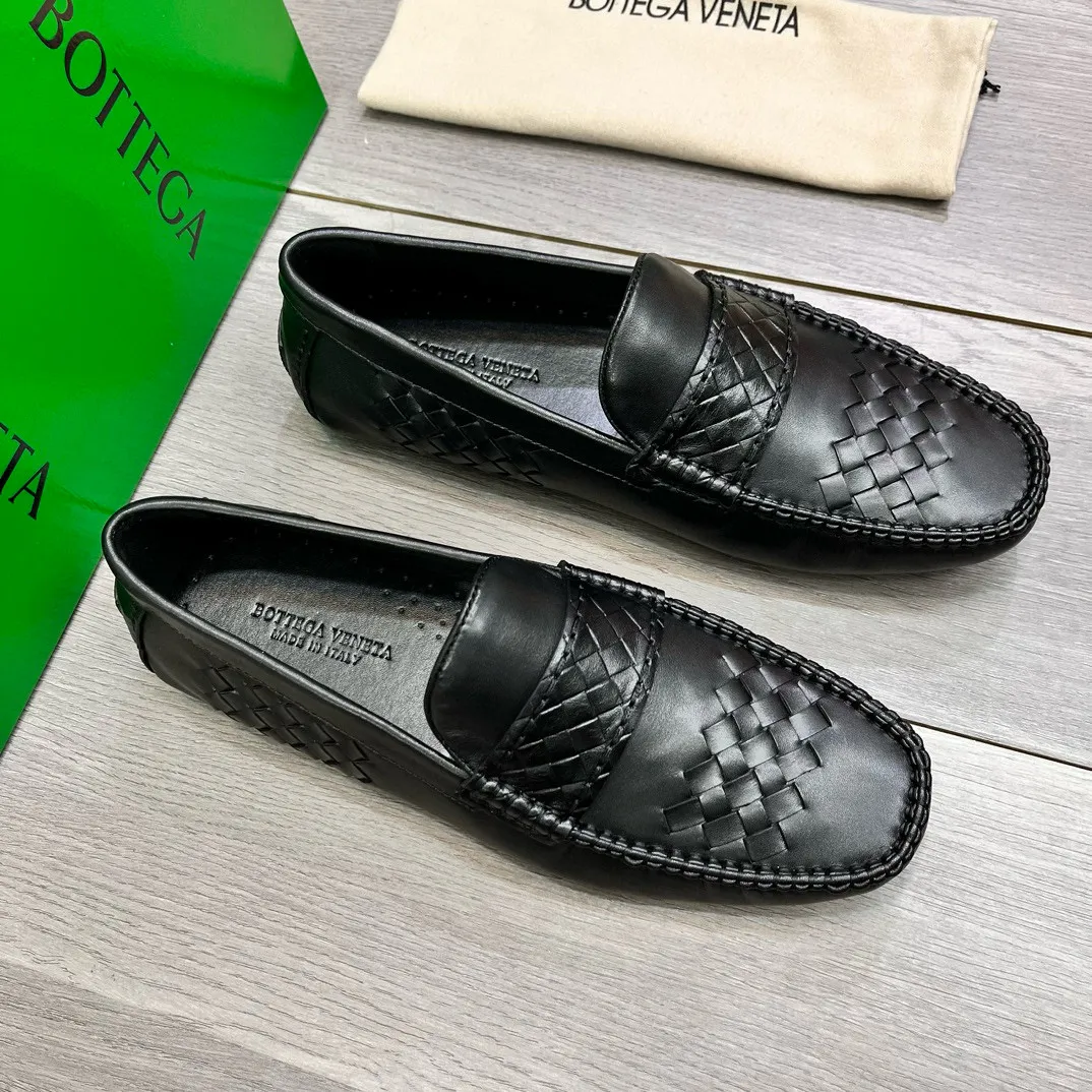 Factory price: 400💰BV new men's shoes original replica👉👉High-end men's casual beanie shoes/💞driving shoes! 🔊Upper imported cowhide woven, ☑️Sheepskin lining, one-step design, light and smart ☮☮Suitable for all kinds of travel, exclusive new style, real shot, size 38-44, (45 can be customized)